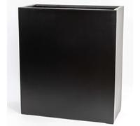Primrose Black Polystone Stone Effect Tall Trough Outdoor Planter Pot 72cm Primrose Black