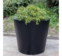 Primrose Large Black Stone Composite Garden Outdoor Planter 83Cm