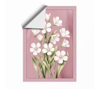 Primrose Bouquet Botanical Unframed Wall Art Print A2 (59.4×42cm), Wall Decor for Living Room, Bedroom, Office & Home, Art Gift