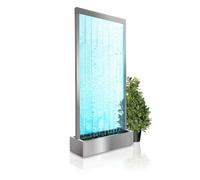 Primrose Bubble Water Wall Colour Changing LEDs Elysium Indoor Use 213cm in Dark Grey Primrose Dark Grey