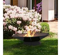 Primrose Chic Steel Goblet Fire & Water Pit 70cm in True Black Primrose True Black