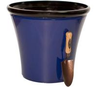Primrose Cone Outdoor Garden Glazed Ceramic Planter Pacific Blue Plant Pot 55cm in Cobalt Primrose Cobalt