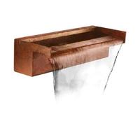 Primrose Corten Steel Waterfall Blade Water Feature Sheer Descent Outdoor Cascade Bottom Supply 60Cm