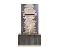 Primrose Indoor Outdoor Waterfall Garden Patio Water Feature LED Lights 100cm in Grey Primrose Grey