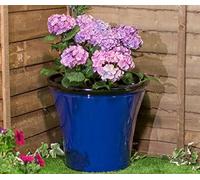 Primrose Decorative Cone Outdoor Garden Resin Planter Pacific Blue Plant Pot 55cm