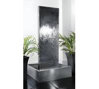 Primrose Double-Sided Vertical Large Metal Stainless Steel Water Wall Indoor Outdoor H180Cm
