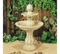 Primrose Elizabethan Vintage Style Royal 2 Tier Pineapple Water Feature Classical Fountain 98Cm