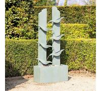 Primrose Elvas Tiered Cascading Zinc Water Feature With Lights 123Cm