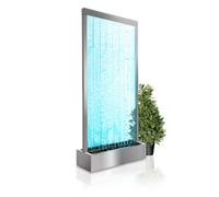 Primrose Elysium Bubble Water Feature Wall With Colour Changing Leds Indoor Use 213Cm