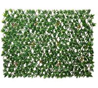 Primrose Extendable Artificial Flower Outdoor Screening Trellis Black 1m x 2m Primrose Black