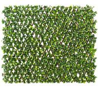 Primrose Extendable Artificial Flower Outdoor Screening Trellis Brown 1m x 2m Primrose Brown