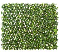 Primrose Extendable Artificial Flower Outdoor Screening Trellis Brown 1m x 2m Primrose Brown