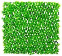 Primrose Extendable Artificial Flower Outdoor Screening Trellis Green 1m x 2m Primrose Green