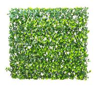 Primrose Extendable Artificial Flower Outdoor Screening Trellis (White) 1M X 2M