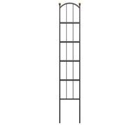 Primrose Farmhouse Black Pot Trellis Black With Copper Accent Finial Balls 1.5M