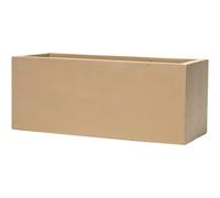Primrose Fibrecotta Sand Rectangular Trough Planter 80cm 103 Litres in Yellow Primrose Yellow