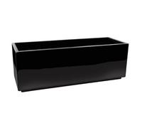 Primrose Fibreglass Trough Outdoor Planter Black Gel Coat Large 120cm x 40cm (47.2in x 15.75in)