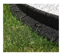 Primrose Flexiborder Garden Edging for Lawns Border Edge Piece in Black | Size: 5 Pack Primrose Black 5 Pack