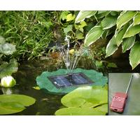 Primrose Floating Lily Pad Solar Water Fountain with Lights Remote Control 36cm in Green Primrose Green