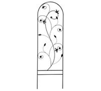 Primrose Flying Birds And Leaves Trellis Plant Support In Black 182Cm