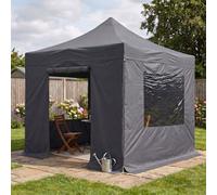 Primrose Full Set Of Charcoal Grey Sidewalls For 3M X 3M Pop Up Gazebo