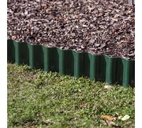 Primrose Pack Of 20 Galvanised Lawn Edging Rolls For Reducing Garden Edge Weeds In Green 100M