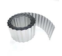 Primrose Galvanised Metal Garden Lawn Wavy Edge Border Edging Roll in Silver Primrose Silver