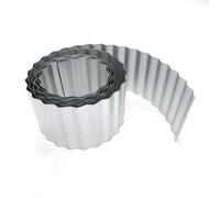 Primrose Galvanised Metal Garden Lawn Wavy Edge Border Edging Roll in Silver Primrose Silver