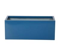 Primrose Galvanised Zinc Trough Patio Planter with Drainage Hole in Blue 75cm Primrose Blue