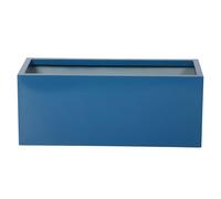 Primrose Galvanised Zinc Trough Patio Planter with Drainage Hole in Blue 75cm Primrose Blue