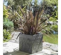 Primrose Garden Light Grey Fibrecotta Brick Square Planter Pot XL 50cm (19.7in)