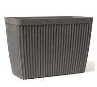 Primrose Garden Outdoor Trough Patterned Resin Planter in Artisan Grey 73cm (28.7in)