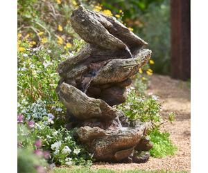 Primrose Garden Water Feature Rock River Cascade with LED Lights 103cm in Stone Primrose Stone