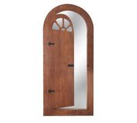 Primrose Glass Illusion Wooden Garden Mirror Gate 6Ft X 2Ft 8In