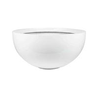 Primrose Gloss White Garden Outdoor Fibreglass High Low Bowl Planter 72Cm