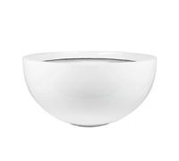 Primrose Gloss White Garden Outdoor Fibreglass High Low Bowl Planter 72cm Primrose White