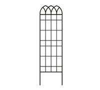 Primrose Gothic Archway Design Metal Garden Trellis Plant Support in Black 183cm Primrose Black