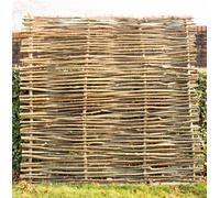 Primrose Hazel Hurdle Fencing Panel 6Ft X 6Ft Premium Weave Birchwood Capped Natural