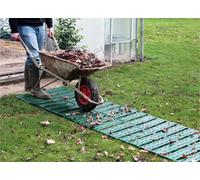 Primrose Instant Garden Chevron Roll Out Double Width Path With Side Links In Green