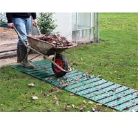 Primrose Instant Garden Chevron Roll Out Double Width Path With Side Links In Green