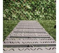Primrose Instant Roll Out Garden Path Grey Plastic Chevron 3m Primrose Grey