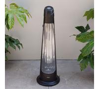 Primrose IPX4 Electric Quartz Bulb Heater with 2 Power Settings 600W + 1200W in Black Primrose Black