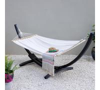 Primrose Ivory Hammock with Charcoal Wooden Stand Primrose Ivory