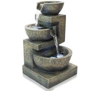 Primrose Kendal 3-Tier Cascading Water Feature with Lights 48cm