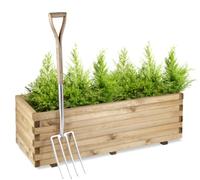 Primrose L1.2m Pine Raised Outdoor Trough Planter