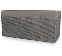 Primrose L1m Extra Large Light Grey Terracotta Fibre Brick Design Trough Planter Primrose Grey