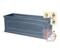 Primrose L71Cm Kensington Lead Effect Framed Trough Planter - By Terra Pot™