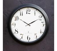 About Time 57cm Perfect Time Large Black Outdoor Clock