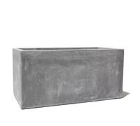 Primrose Large Garden Fibrecotta Cement Finish Outdoor Planter Rectangular 80cm (31.5in)