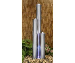 Primrose Medium Stainless Steel Bamboo Three Tubes Only 120Cm
